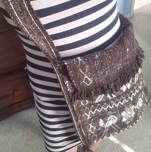 Ecuadorian hand woven shoulder bag